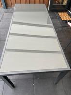 Antraciet Tuintafel Glas 210x90, Huis en Inrichting, Tafels | Eettafels, Gebruikt, 200 cm of meer, Glas, Vijf personen of meer