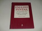 englisch syntax, Boeken, Ophalen of Verzenden, Gelezen