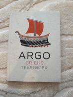 Argo Grieks Tekstboek Gymnasium Onderbouw, Boeken, Studieboeken en Cursussen, Ophalen of Verzenden, Alpha, Gelezen, Niet van toepassing