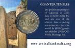 Coincard Malta Ggantija Temples 2016, Ophalen of Verzenden, Malta, 2 euro