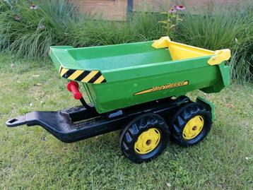 Rolly Toys Kieper Kipper Kar Aanhanger Halfpipe John Deere  beschikbaar voor biedingen