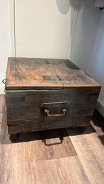 Salontafel industrieel/opbergkist, Huis en Inrichting, Tafels | Salontafels, Ophalen, Rechthoekig, 50 tot 100 cm, Minder dan 50 cm