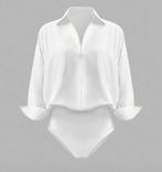 Witte body blouse maat M valt als maat L. NIEUW, Kleding | Dames, Blouses en Tunieken, Wit, Maat 42/44 (L), Nieuw, Ophalen of Verzenden