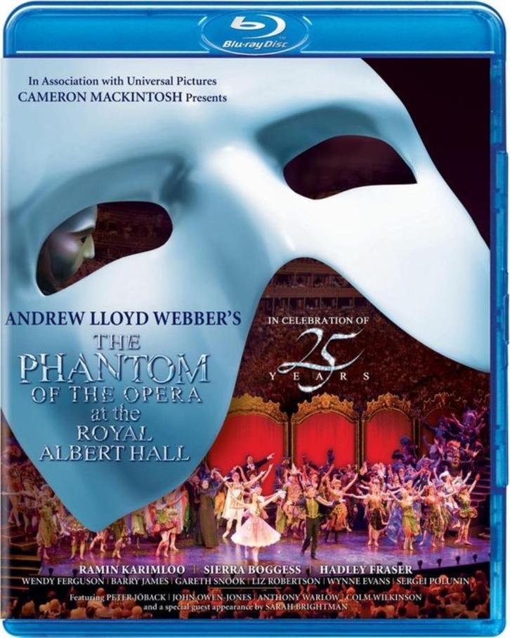 Phantom Of The Opera,  (25th Anniversary) (Blu-ray) [2929], Cd's en Dvd's, Blu-ray, Zo goed als nieuw, Muziek en Concerten, Ophalen of Verzenden