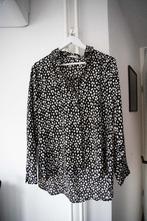Zwarte blouse met witte stipjes Costes maat M, als nieuw, Maat 38/40 (M), Zwart, Ophalen of Verzenden, Zo goed als nieuw