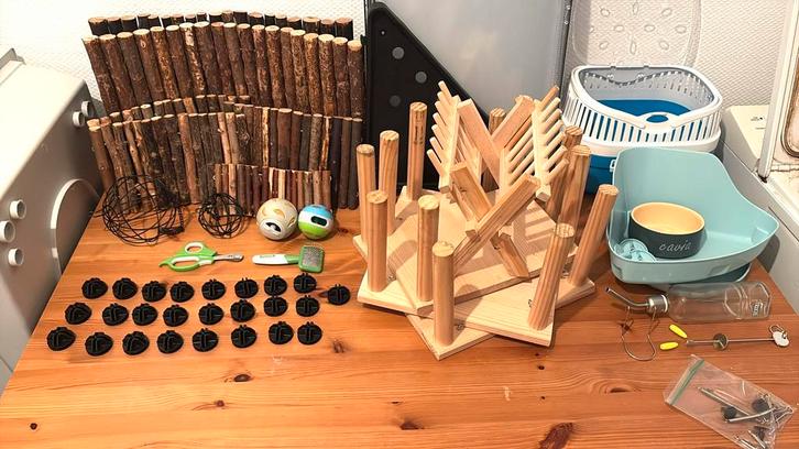 Cavia / konijnen uitzet, Dieren en Toebehoren, Knaagdieren en Konijnen | Toebehoren, Zo goed als nieuw, Ophalen