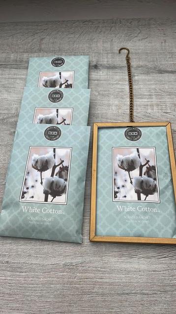 Geurzakjes White cotton beschikbaar voor biedingen