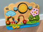 Houten activiteiten bord; in nette staat, Kinderen en Baby's, Speelgoed | Houten speelgoed, Ophalen, Zo goed als nieuw, Meubelstuk of Keukentje