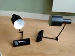 2x industriële zwarte wandlamp Nordin, Ophalen, Zo goed als nieuw, Metaal of Aluminium