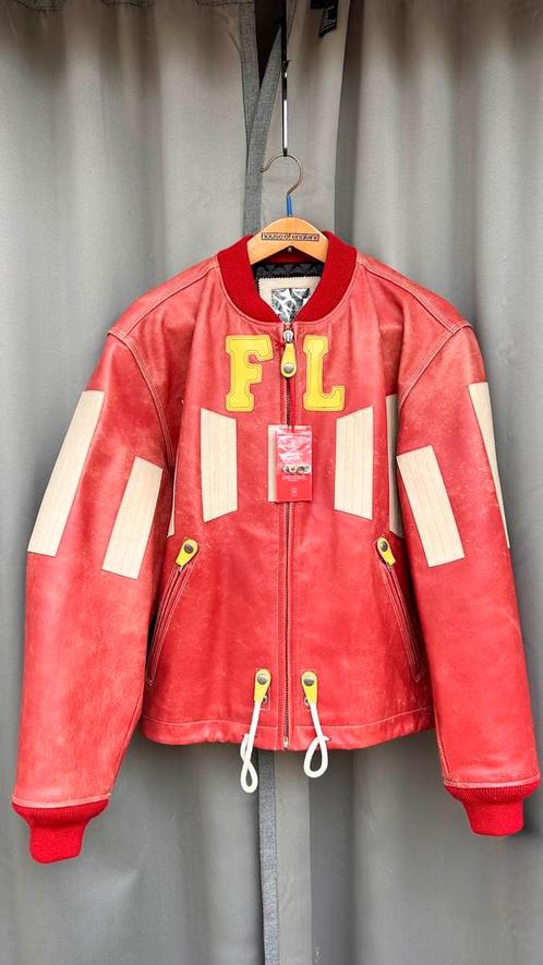 Diesel leren jack. Large. New Vintage. Nieuw., Kleding | Heren, Jassen | Winter, Nieuw, Maat 52/54 (L), Rood, Ophalen of Verzenden