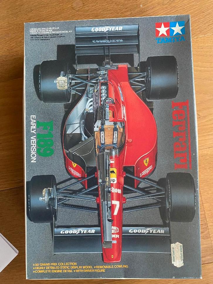Tamiya FERRARI 189 F1 Schaal 1:20, Hobby en Vrije tijd, Modelbouw | Auto's en Voertuigen, Nieuw, Auto, Groter dan 1:32, Tamiya