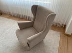 Mooie strandmon IKEA fauteuil taupe, Ophalen, Zo goed als nieuw, 75 tot 100 cm, 50 tot 75 cm