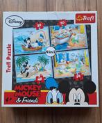 4 puzzels Mickey Mouse - Donald Duck, Ophalen, Meer dan 50 stukjes, Gebruikt, 4 tot 6 jaar
