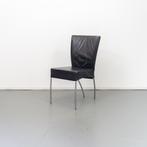 14x Montis Spica Stoel Zwart Leder - RVS Frame, Huis en Inrichting, Stoelen, Ophalen of Verzenden, Zo goed als nieuw, Zwart, Metaal