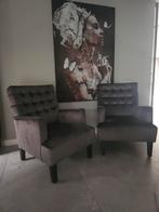 Fauteuils met croco print, Huis en Inrichting, Fauteuils, Ophalen, 75 tot 100 cm, Zo goed als nieuw, Stof