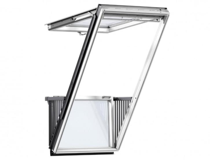 Jong gebruikte balkonvensters van Velux zeer scherp geprijsd, Doe-het-zelf en Verbouw, Glas en Ramen, Gebruikt, Dakraam, 160 cm of meer