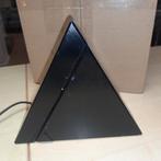 Vintage JM RDM Mario Bertorelle Delta zwarte driehoek lamp, Ophalen of Verzenden