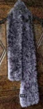 Zwart-grijze sjaal, shawl, das, stola, sjerp; 135 cm lang, Kleding | Dames, Mutsen, Sjaals en Handschoenen, Ophalen of Verzenden