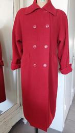 Winterjas, rood, 100% wol, Ophalen of Verzenden, Gedragen, Maat 42/44 (L), Rood