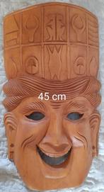 houten masker lachend 54 cm, Ophalen of Verzenden