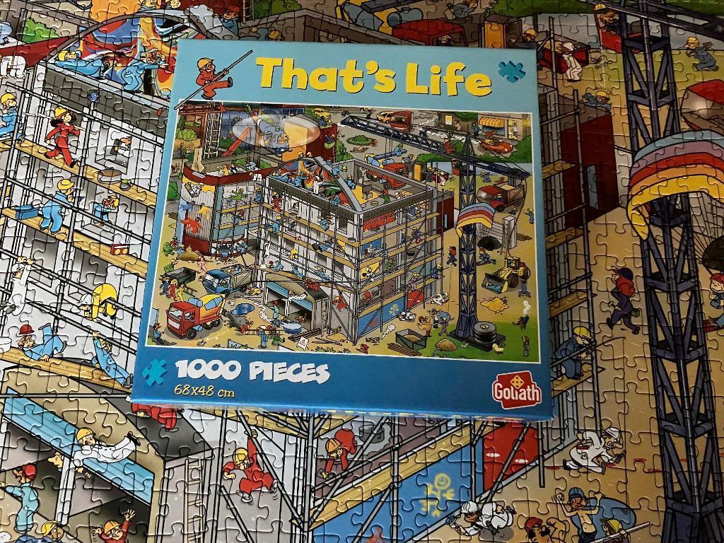 That's life - bouwplaats, Ophalen of Verzenden, 500 t/m 1500 stukjes, Zo goed als nieuw, Legpuzzel