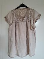 2 Fijne blousjes, wafelstof (44/46/XXL), €10,00 p/stuk, Verzenden, Zo goed als nieuw, Beige