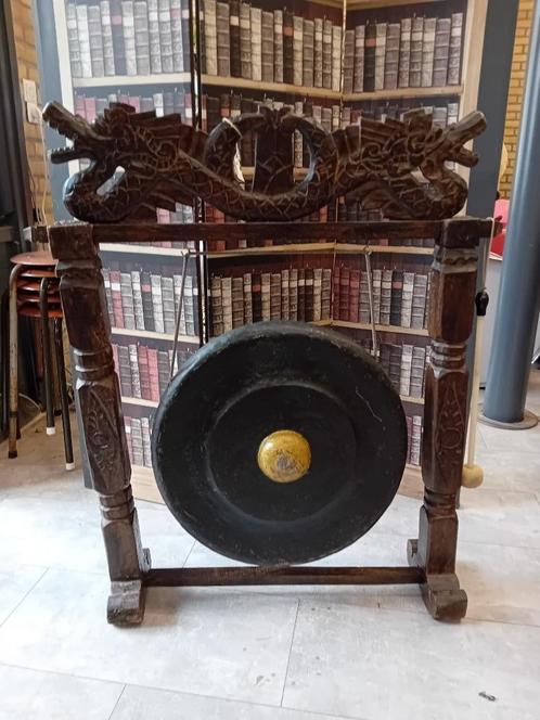 Javaanse gong met standaard, Muziek en Instrumenten, Percussie, Gebruikt, Overige soorten, Ophalen