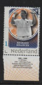 luij! ‹(•¿•)› nl j0556 tennis krajicek tab, Postzegels en Munten, Verzenden, Na 1940, Gestempeld