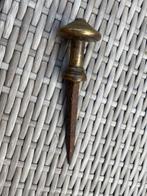 Antieke retro vintage messing deurknop, Ophalen of Verzenden, Gebruikt, Koper of Messing, Klink of Kruk