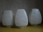 retro vintage jaren 50/60 glazen plafondlampen-kappen, Ophalen of Verzenden, Gebruikt, Rond, Minder dan 25 cm
