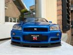 1:18 Nissan Skyline GT-R R34 BBS Bayside Blue Autoart 77409, Auto, Autoart, Nieuw, Ophalen of Verzenden