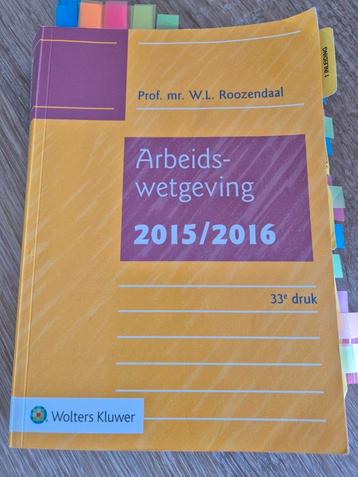 Arbeidswetgeving 2015/2016  beschikbaar voor biedingen