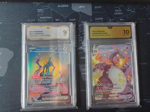Charizard Vmax Grade 10 | Global Grading, Hobby en Vrije tijd, Verzamelkaartspellen | Pokémon, Nieuw, Losse kaart, Foil, Ophalen of Verzenden