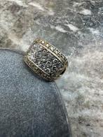 Prachtige 14k gouden ring met briljanten, Ophalen of Verzenden, Zo goed als nieuw, Goud, Heer