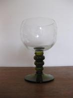 9 oude moezel wijnglazen wijnranken geslepen geciseleerd, Antiek en Kunst, Antiek | Glas en Kristal, Ophalen of Verzenden