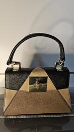 Chique Tosca Blu Handtas - Zwart & Nude Kleurblok, Verzenden, Zo goed als nieuw, Beige, Handtas
