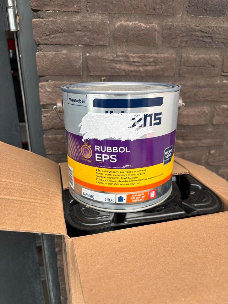 Sikkens Rubbol EPS Gitzwart 9005 - 2,5L, Doe-het-zelf en Verbouw, Verf, Beits en Lak, Nieuw, Lak, Minder dan 5 liter, Zwart, Ophalen of Verzenden