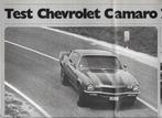 Roadtest CHEVROLET Camaro Z28, Autovisie, 1972., Gelezen, Ophalen of Verzenden, Hans Veldhuis, Chevrolet