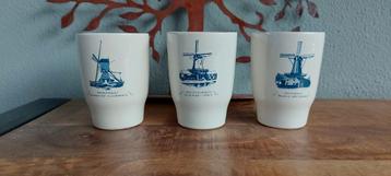 3 mooie molenbekers van villeroy &amp; boch beschikbaar voor biedingen