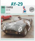 Ay-29 autokaart cooper - jaguar 1954, Verzamelen, Automerken, Motoren en Formule 1, Ophalen of Verzenden, Zo goed als nieuw, Auto's