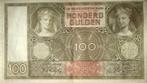 Nederland 100 gulden 1944 (PL97.d2.b) (KM070128), Postzegels en Munten, Bankbiljetten | Nederland, Ophalen of Verzenden, 100 gulden
