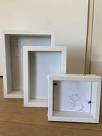 Set witte fotolijstjes – 3 formaten – NIEUW in dooS, Ophalen of Verzenden, Nieuw