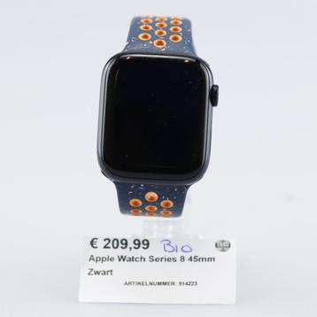 Apple Watch Series 8 45mm Zwart beschikbaar voor biedingen