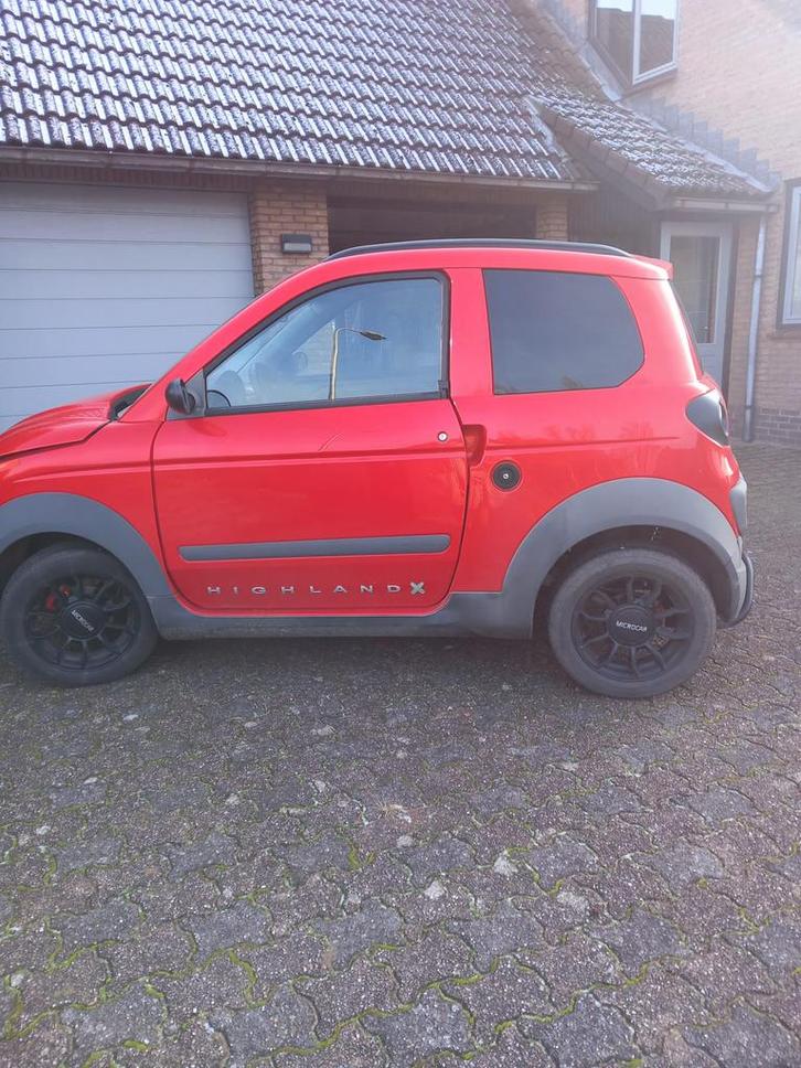 Brommobiel Microcar M.Go Highland DCI 2018 , 13.700km, rood, Diversen, Brommobielen en Scootmobielen, Zo goed als nieuw, Overige merken