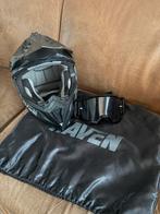 Raven Crosshelm + Bril - Goede Staat, Motoren, Kleding | Motorhelmen, Tweedehands, Ophalen, Overige merken, Heren