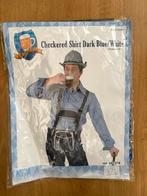 Oktoberfest - Geruit overhemd blauw/wit, Carnaval, Maat 48/50 (M), Nieuw, Ophalen of Verzenden
