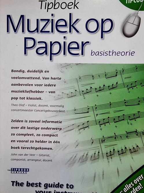 Tipboek Muziek op Papier. Muzieknotatie en Componeren Nieuw, Muziek en Instrumenten, Bladmuziek, Zo goed als nieuw, Les of Cursus