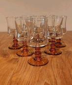 Luminarc vintage amber wijn / whiskey glazen (nog 4 stuks), Ophalen of Verzenden, Zo goed als nieuw, Overige typen
