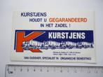 sticker Oud Milsbeek KURSTJENS boer bemesting retro agri, Verzamelen, Stickers, Verzenden