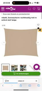 Vida xl schaduw doek   4x 6 m.  Beige, Ophalen of Verzenden, Zo goed als nieuw